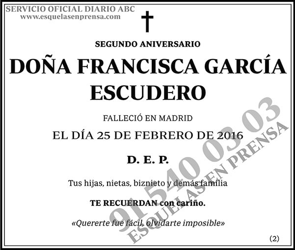 Francisca García Escudero